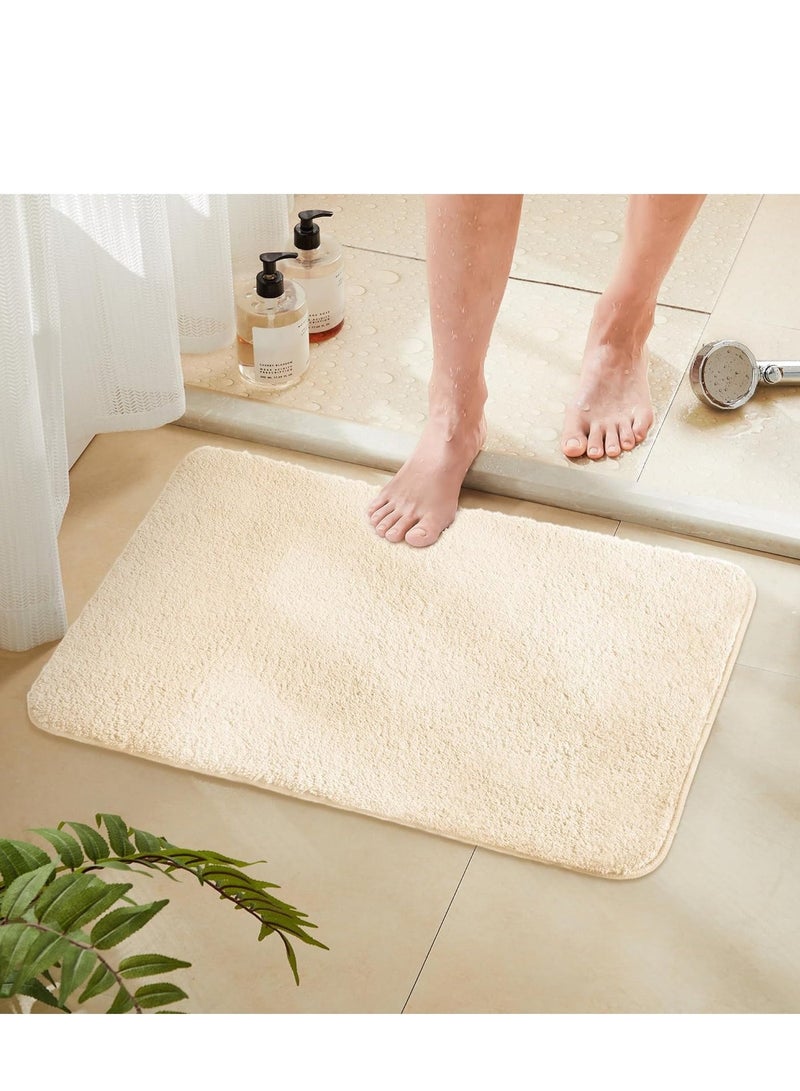 الأزرق جي دبليو 50 * 80 سم سجادة قدم بسيطة سميكة ومريحة من الصوف المرجاني المريح من الإسفنج الماص للقدمين في الحمام - Image 1